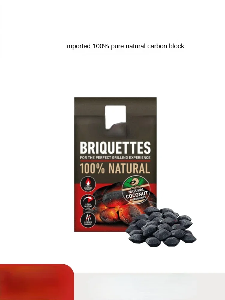 Imported Charcoal Barbecue Household Quick-Burning Low Smoke Flammable Natural Outdoor Organic Fruit Wood Carbon