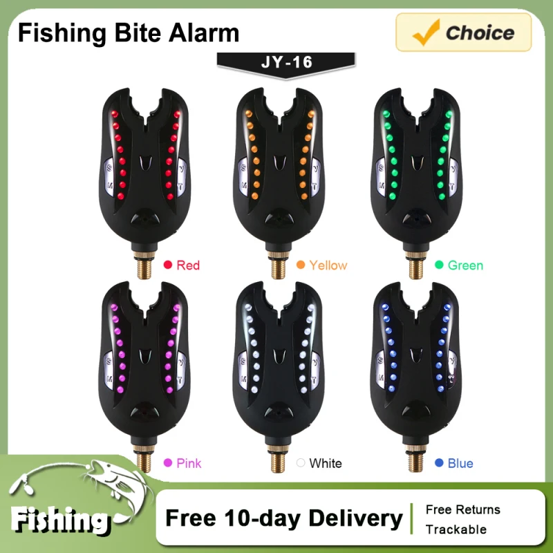 Lixada Angeln Alarm Angeln Biss Alarm Sound Alarm Kit Angeln LED Alarm Anzeige Angeln Biss Alarm 16 LED Lichter Alarm