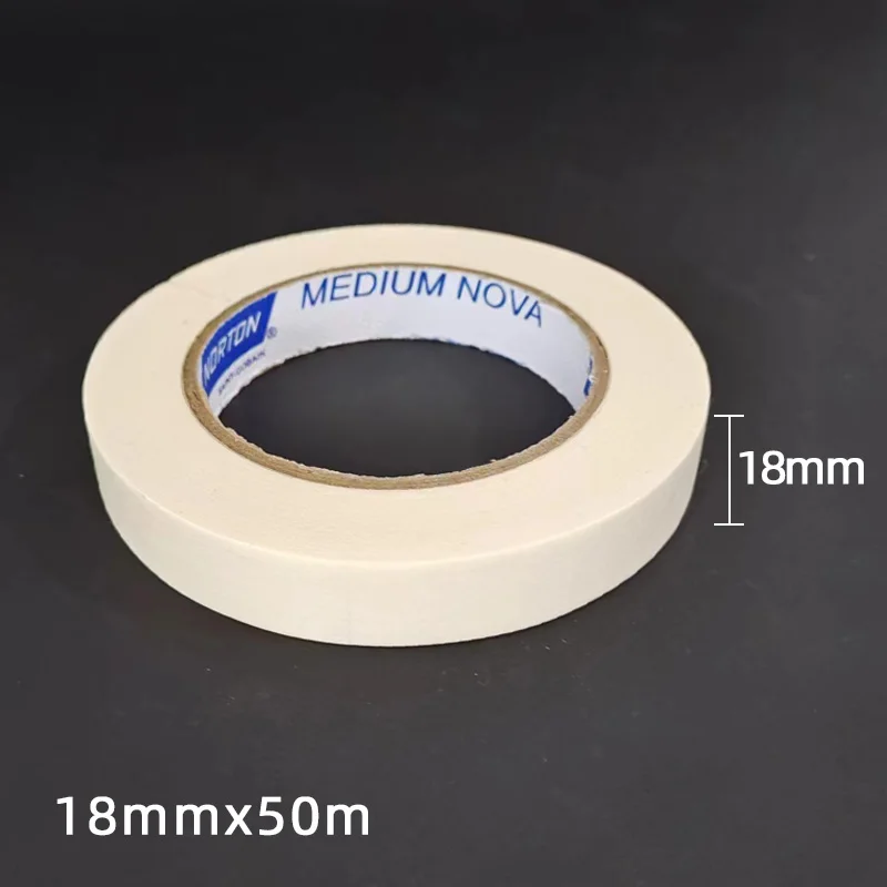 

Authentic Saint-Gobain NORTON 18MM * 50M Kraft Paper Masking Tape Protects Industrial Hgh Viscosity