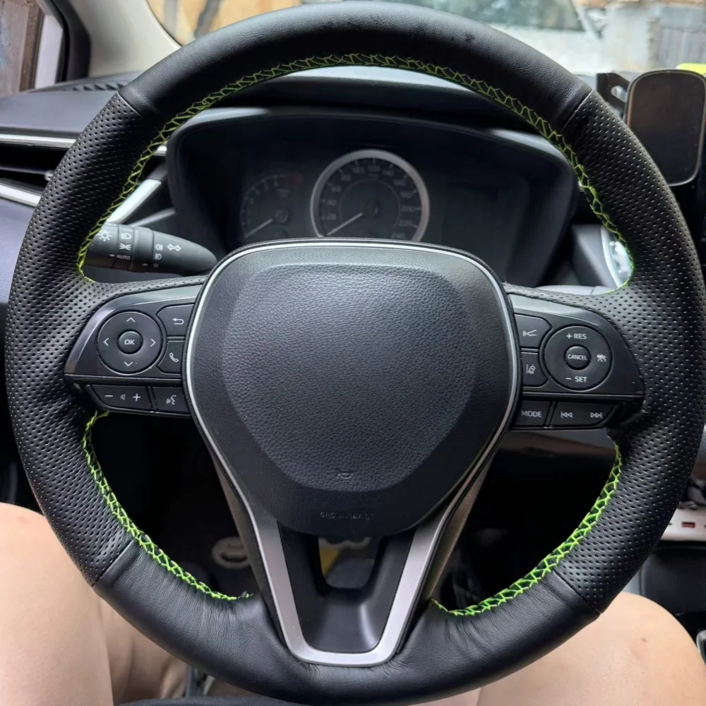 

Car Steering Wheel Cover DIY Microfiber Leather Hand Sewing For Toyota RAV4 AX50 Corolla G12 Axio Altis Camry Xv70 Avalon