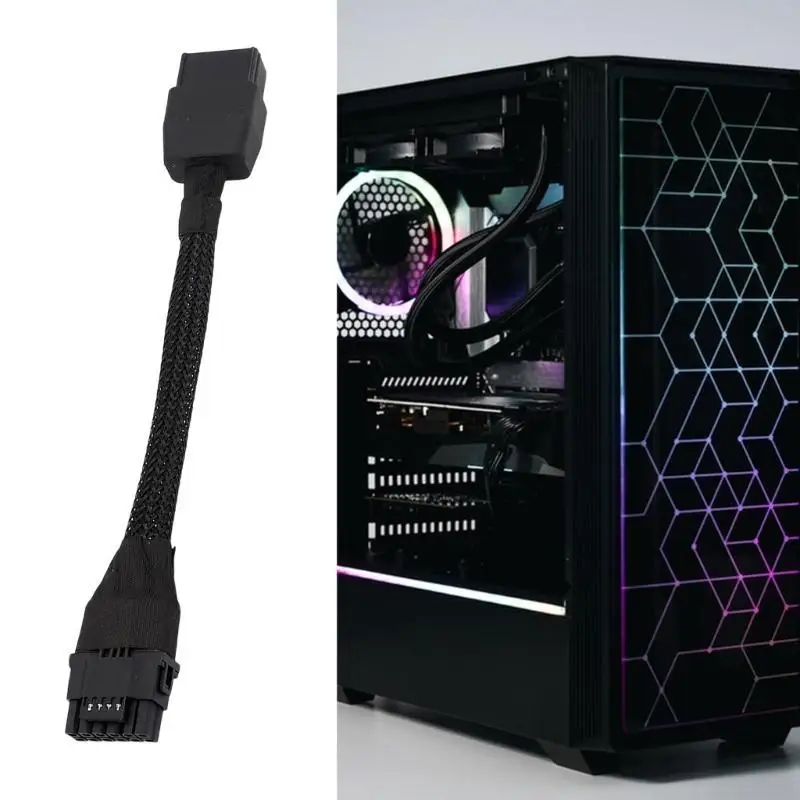 652F Powerful 8Pin To 16Pin GPU Power Cable 600W Stable Output For RTX4090 Graphics Cards