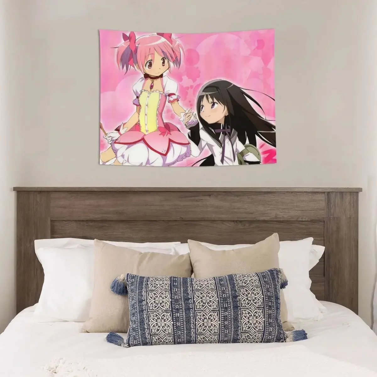 Puella Magi Madoka Magica Tapestry Wall Hanging Hippie Tapestries Throw Rug Blanket Home Decor for Living Room Wall Cloth