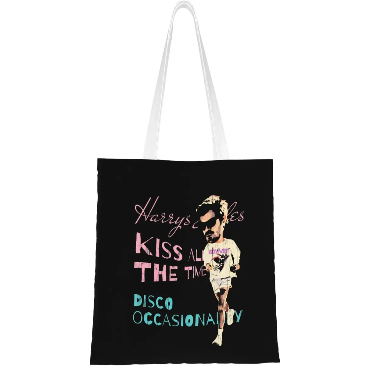 Harrys Styles We Belong Together Shopper Bag Kiss All The Time Graphic Shopping Bags Ladies Modern Tote Bag Student Handbags