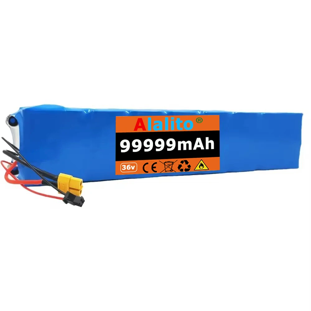 ก้อนแบตเตอรี่ skuter listrik สกู๊ตเตอร์36V 99999mAh 36V 18650 M365ลิเธียม skuter listrik แบตเตอรี่36V