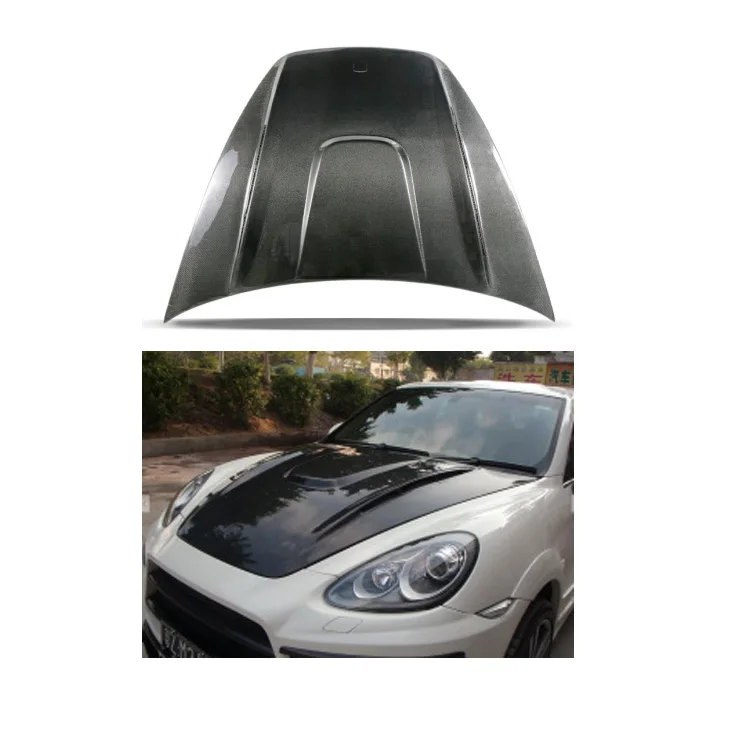 High Quality 958.1 Modification with Harman Style Carbon Fiber Hood for  Cayenne 958 Body Kit Front Rear Bumper 2011-2014