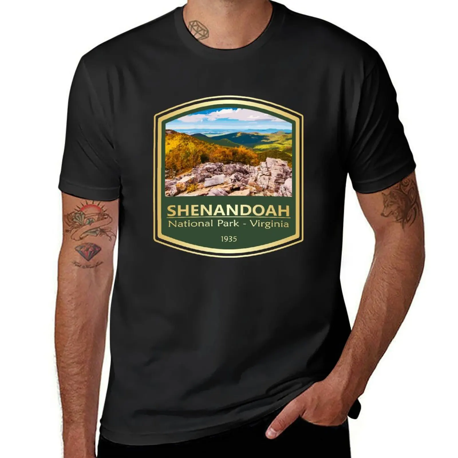 Shenandoah National Park (PF1) T-Shirt customs summer clothes for a boy sweat mens clothing