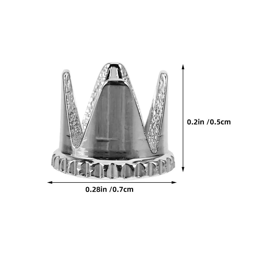 2Pcs Airbrush Accessories Stainless Steel Nozzles Cap Replacement Durable Precision Spraying Versatile Nail Kit