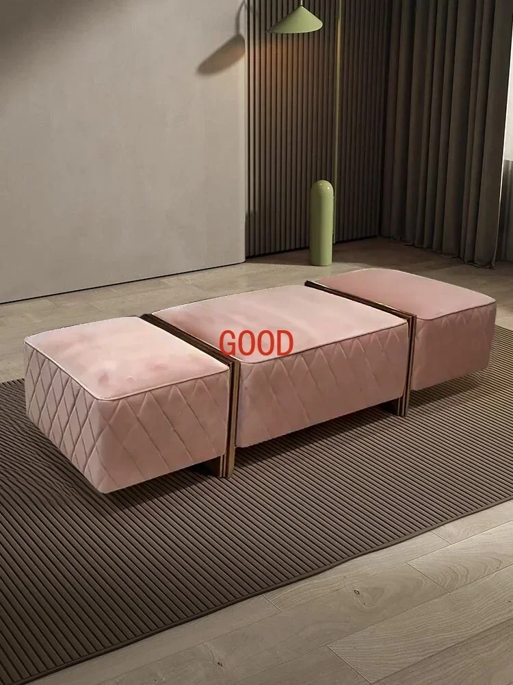 

Italian light luxury shoe changing stool master bedroom bedside stool simple