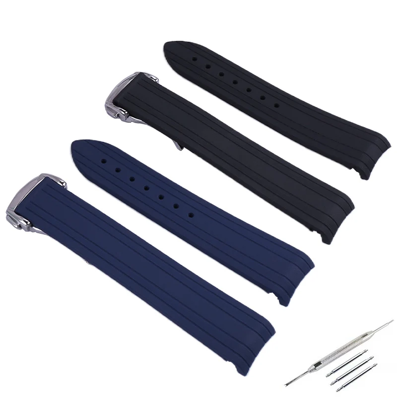 Accessorio per cinturino in gomma compatibile con Omega New Seamaster 300 Universe Ocean AT150 cinturino per orologio in silicone da 20 mm per uomo e donna