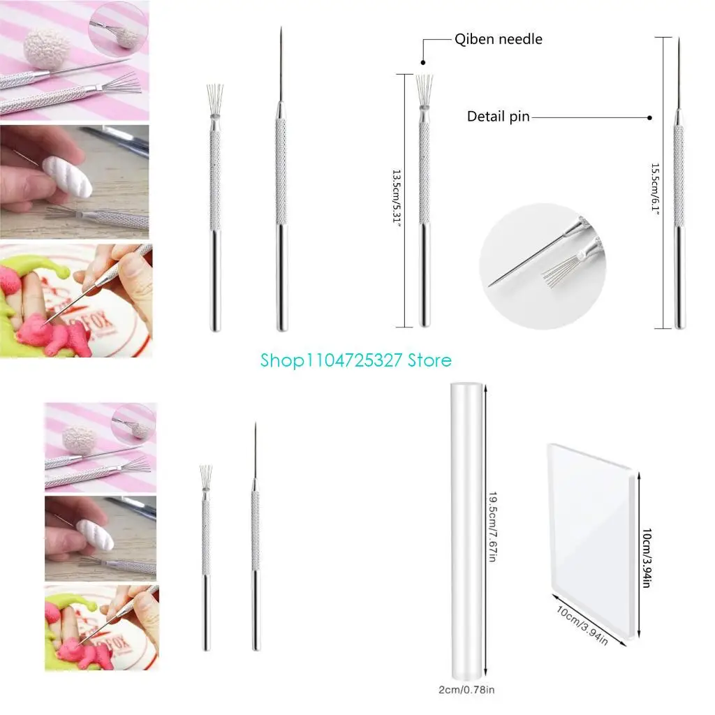 

D8KF набор инструментов из керамической глины, набор игольчатых лезвий, скульптура ручной работы, аксессуар для модели DIY, из