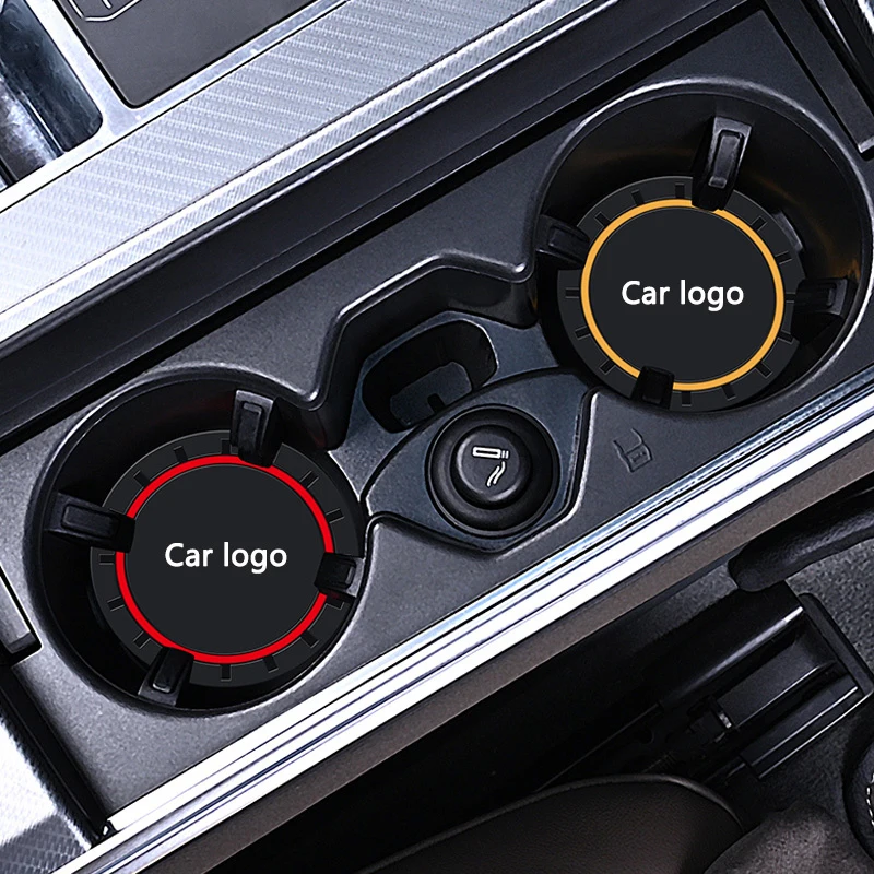 Silicone Car Coaster Mat Water Cup Cushion Anti Slip Pad For Ford Focus Mondeo Kuga Fiesta MK7 Escort Explorer Edge 2 4 MK2 MK4