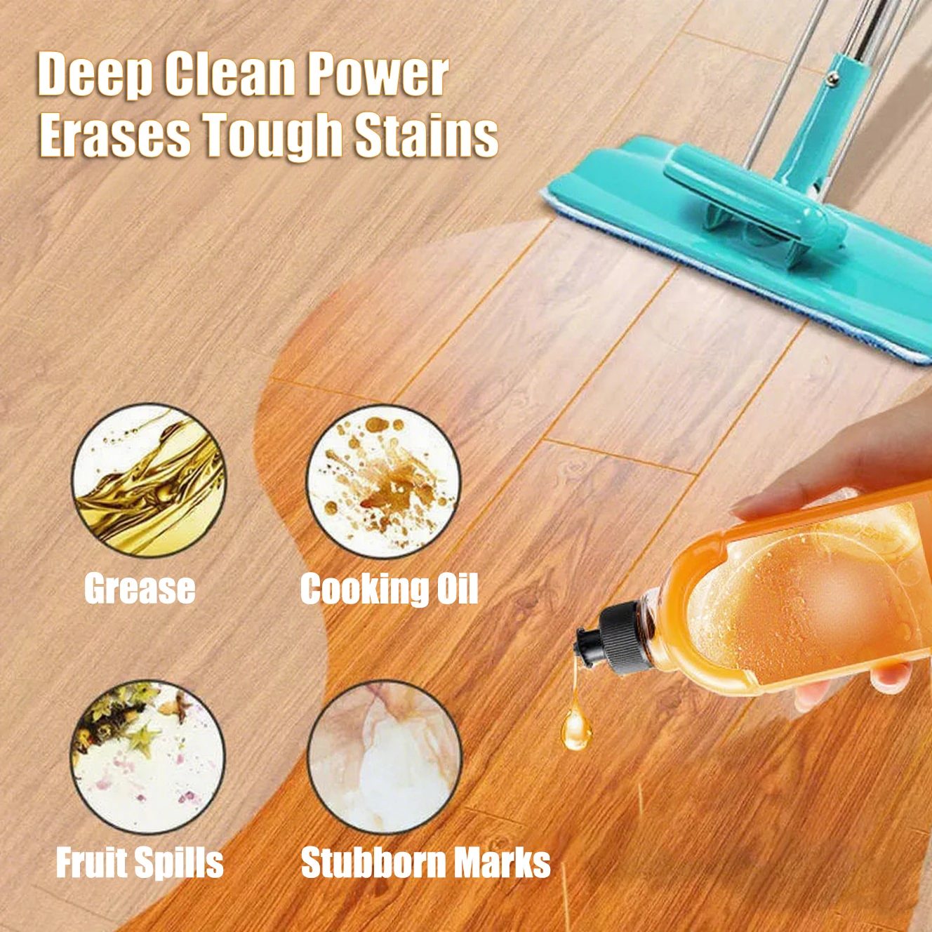 منظف أرضيات ساكورا بلوسوم أوشن بريز 500 مل لجميع أنواع الأرضيات ملحقات حل التنظيف