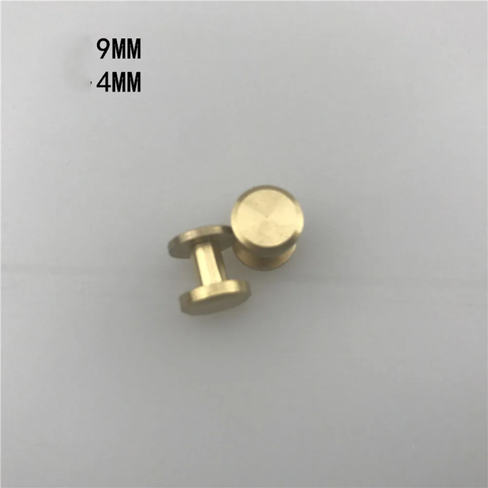 

20 Pcs Brass Screw Accessories Reusable Molded Rivets Studs Strong DIY Belt Nail Button Decorative