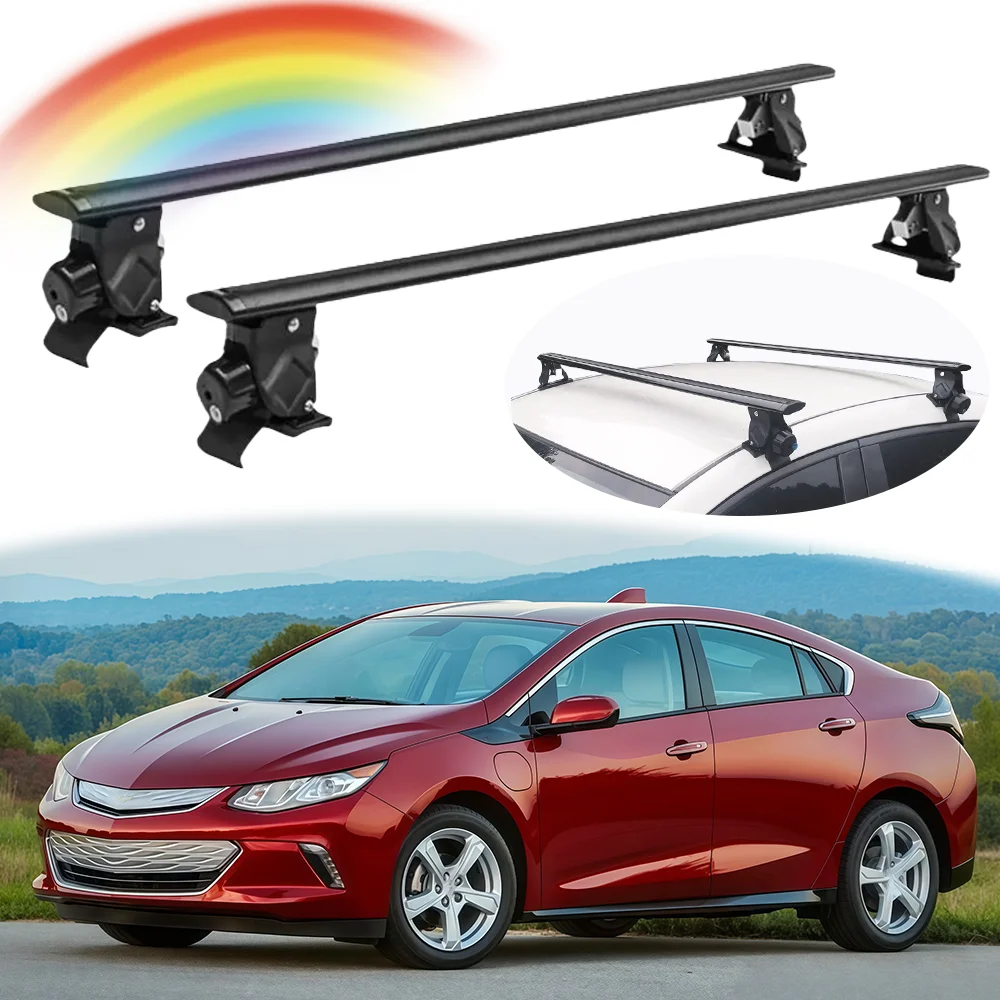 

Without Roof Rail Rack Lockable Cross Bar Crossbar Fits for Chevrolet Volt 2011-2019 Rooftop Cargo Carrier Luggage Rack