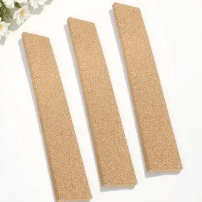 

3pcs Cork Strip Wall Sticker Natural Frameless Bulletin Board Strips for Office Memo Photo Display Self-Adhesive Cork Batten