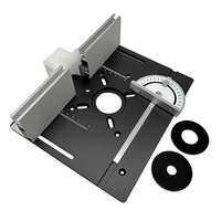 Router Table Insert Plate Aluminum Alloy Wood Milling Flip Board Trimming Machine Engraving Auxiliary Tool Woodworking Benches
