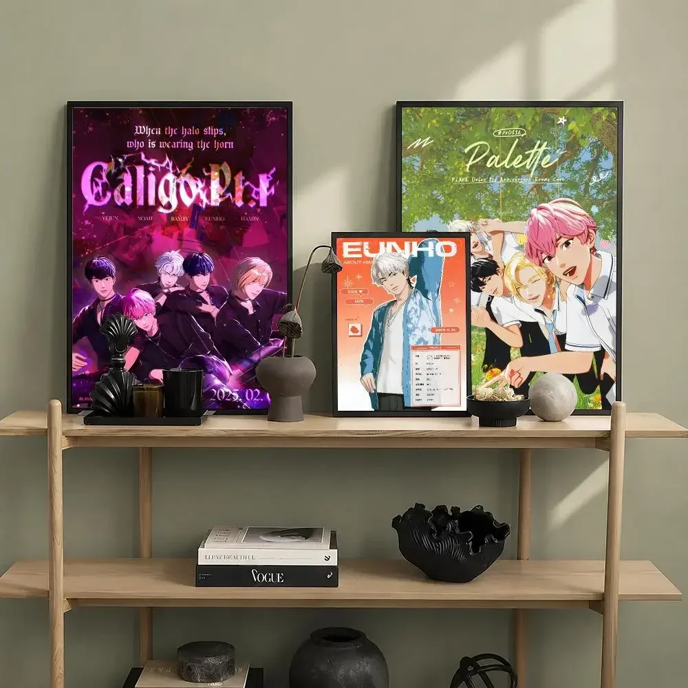 Futuristic K-Pop PLAVE Poster Vintage Retro Anime Poster Stickers Peel and Stick Wall Art Home Decor - view 4