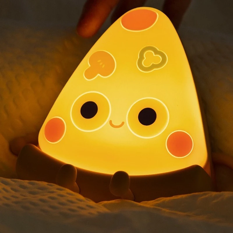 A31Z-LED ไฟกลางคืนขนาดเล็กน่ารักพิซซ่าโคมไฟกลางคืนแบบพกพา Light Up หรี่แสงได้ไฟกลางคืนโคมไฟข้างเตียงแบบชาร์จไฟได้