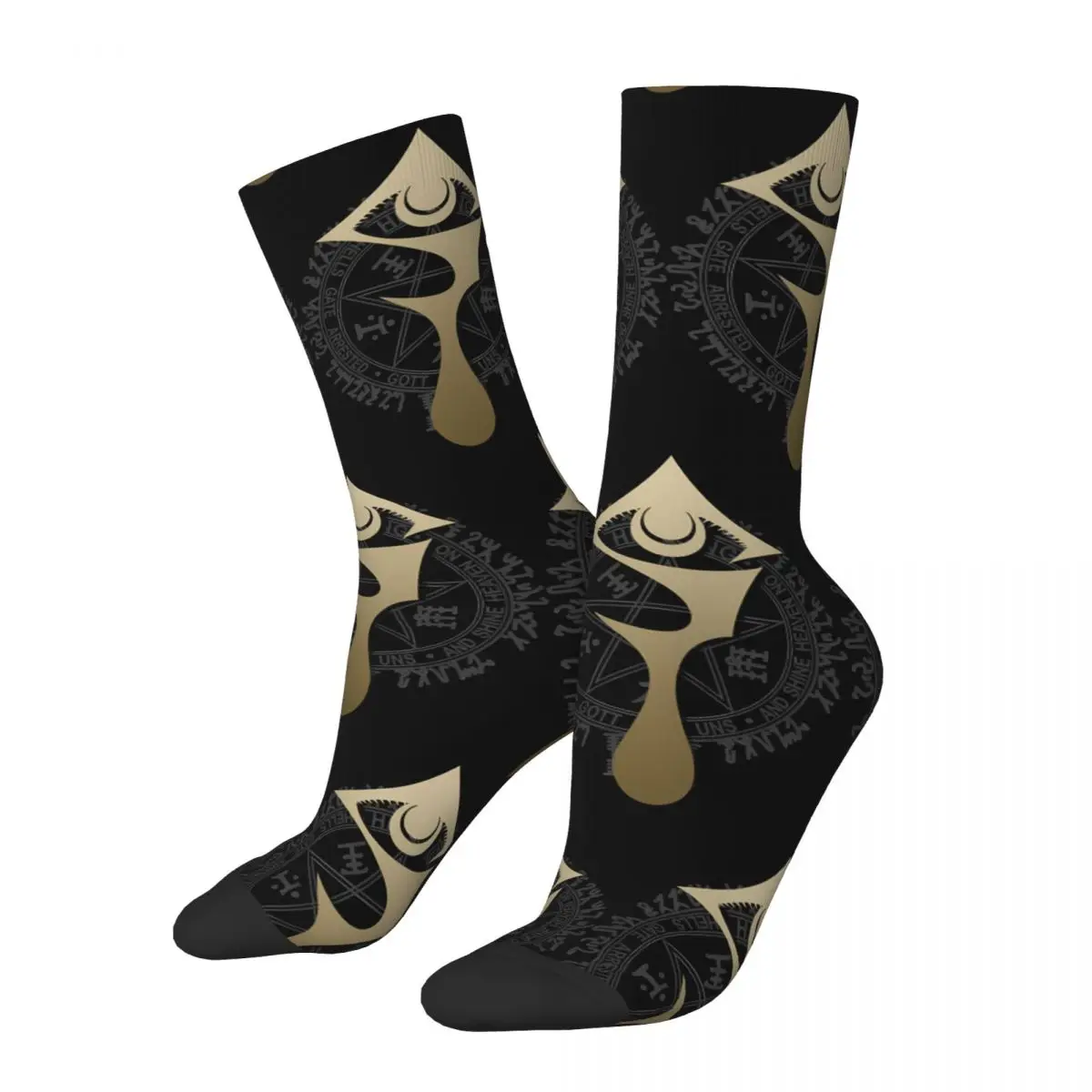 Crazy compression Fantastic Sock for Men Harajuku Hellsing Quality Pattern Crew Sock Casual