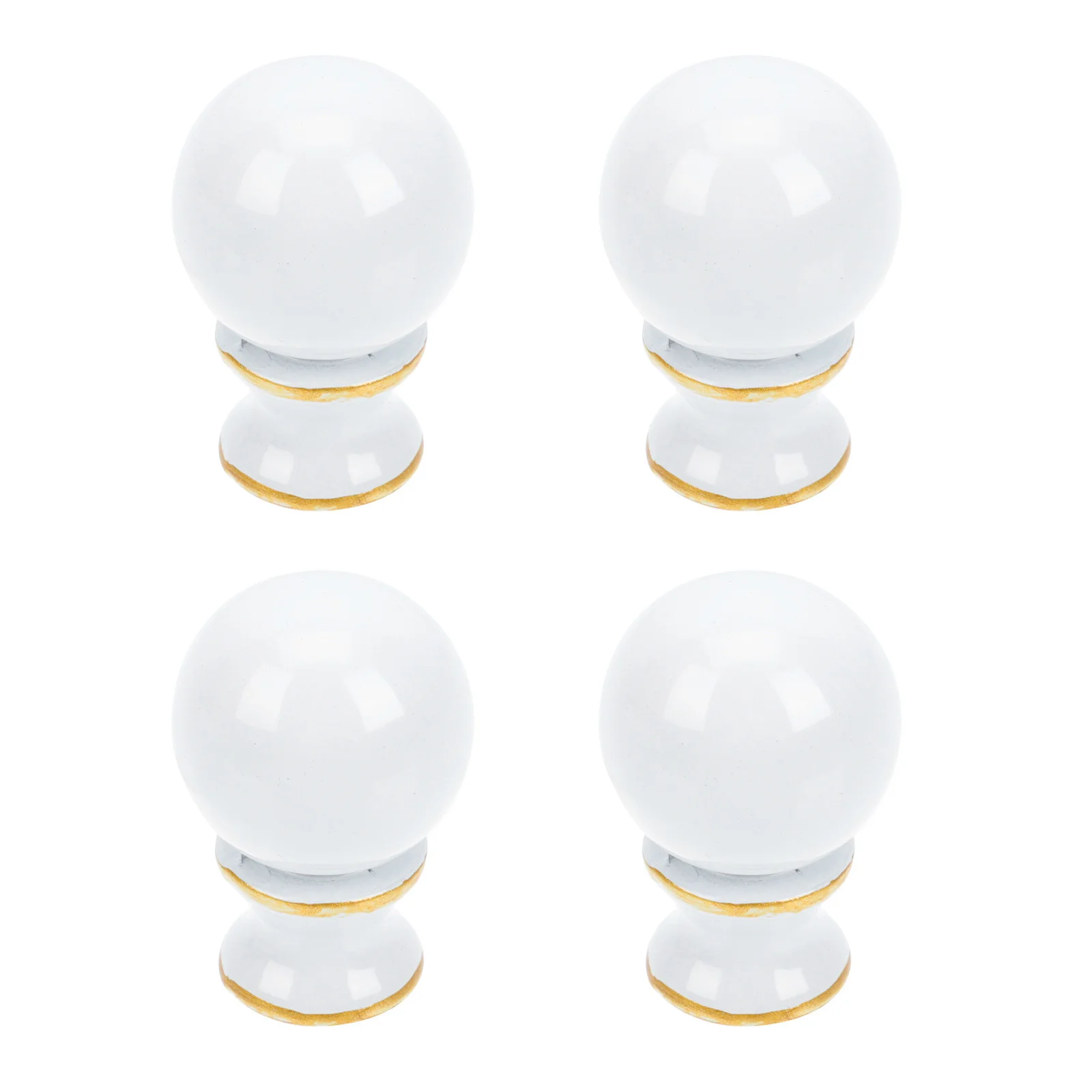 4Pcs Lamp Finial Retro Table Lamp Decoration Accessories for Floor Light Lampshade Holder Durable Decorative Knob
