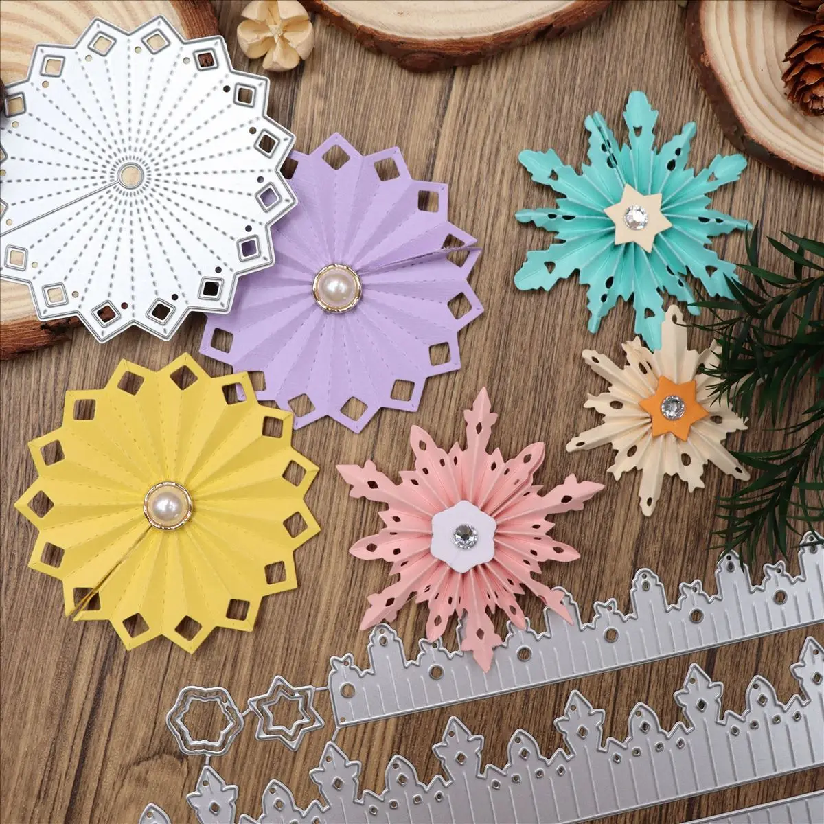 Floral Hoop Metal Cutting Dies Stencils for DIY Scrapbooking photo album Decorative Embossing DIY