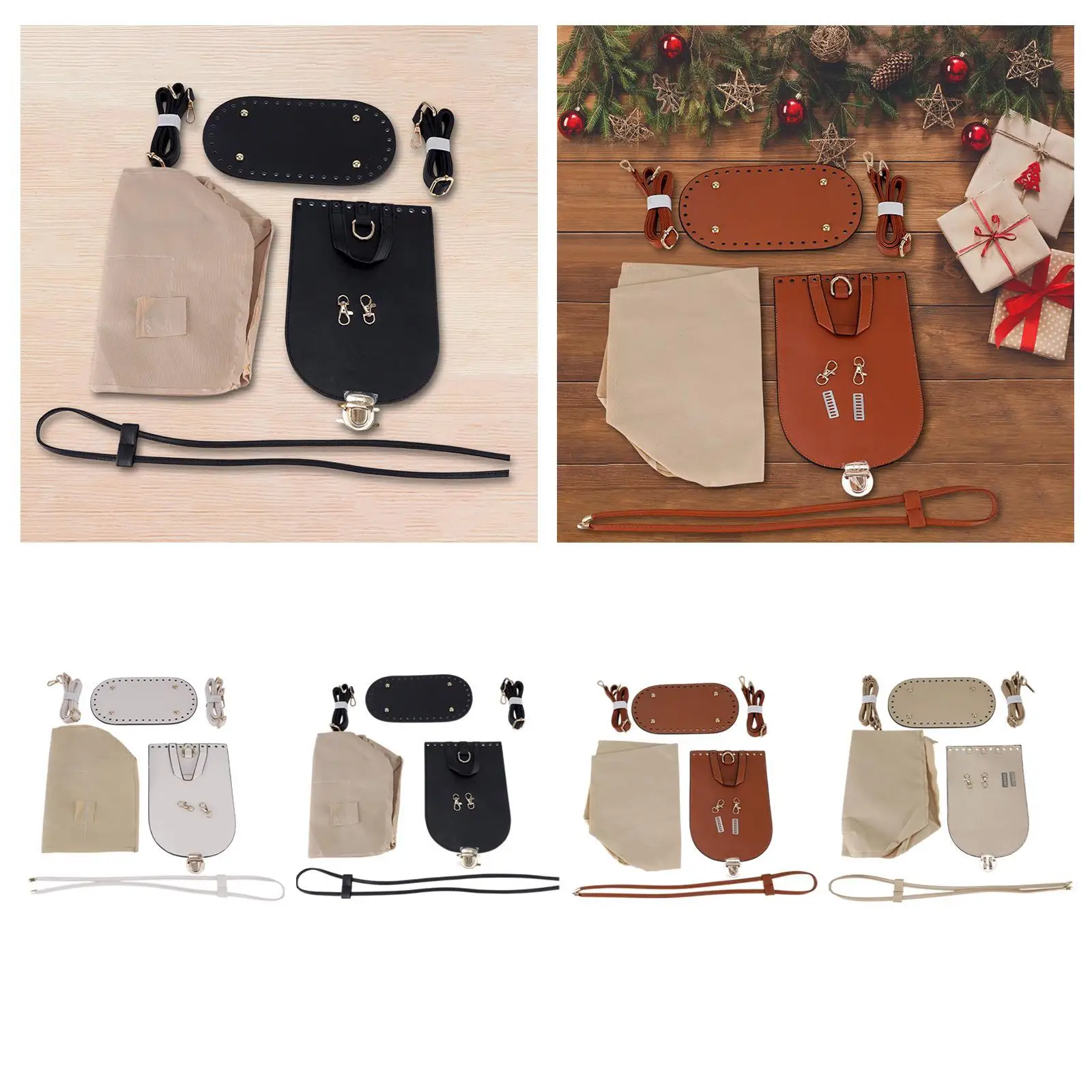 PU Leather Bag Making Kit Purse Maker Tool Hand Woven Bag for Crossbody Handbag