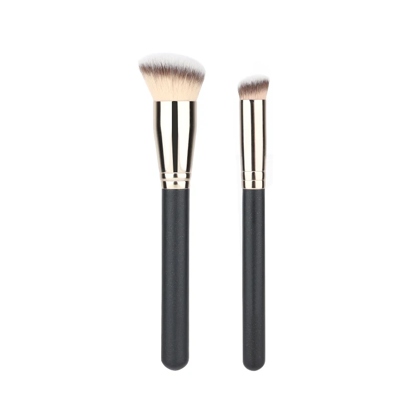 High Quality Wood Copper Handle #170 Angled Round Head Foundation Brush Contour BB Cream Make up Brush #270S Concealer Brush