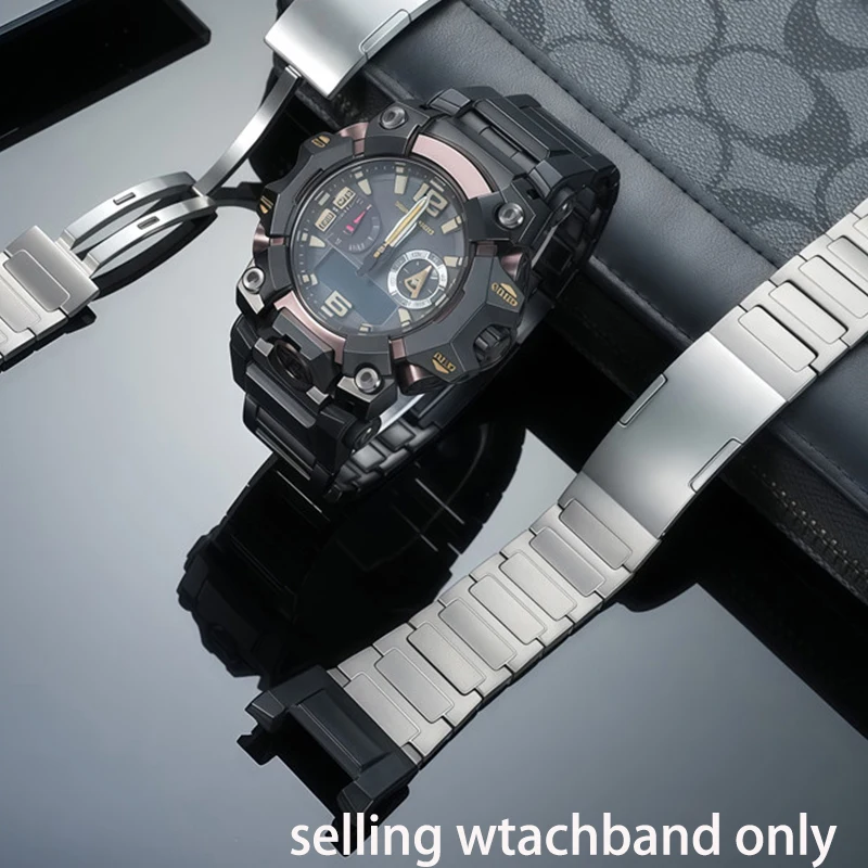 

DIY Titanium Watchband for G-SHOCK Casio Third Generation Big Mud King GWG-B1000 Modified Titanium Watch Strap