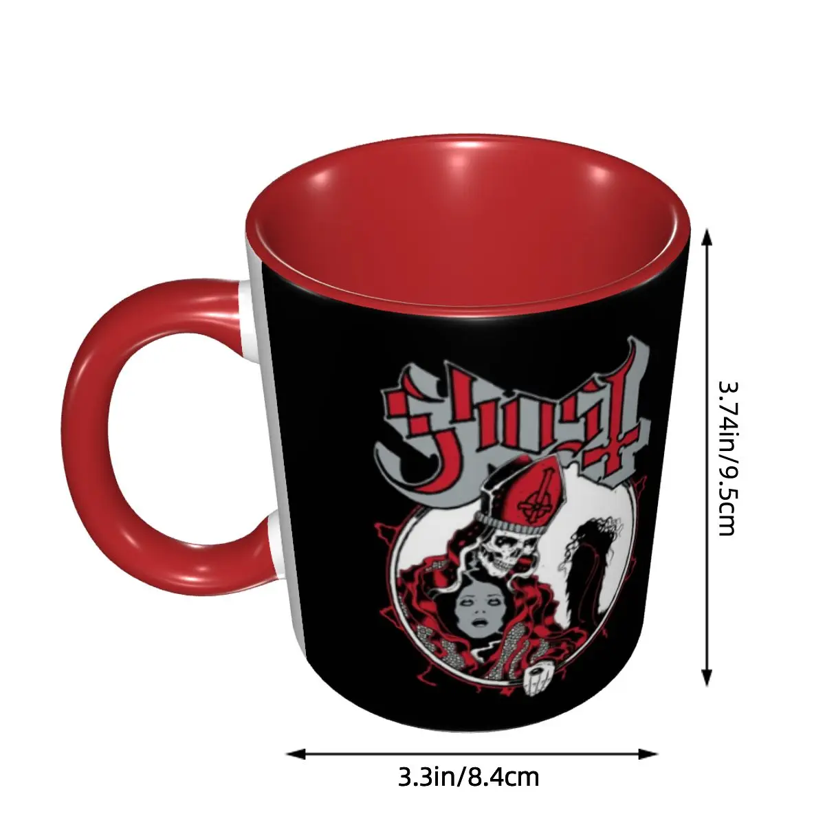 DIY Horror Ghost Swedish Rock Band Ceramic Mug Customized Coffee Cup Creative Present