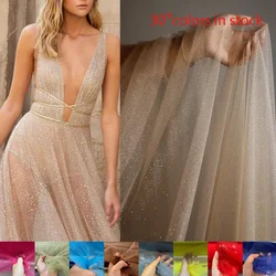 Champagne white silver blue red spray soft Tulle sparkles soft veil wedding dress fabric wedding photography background fabric