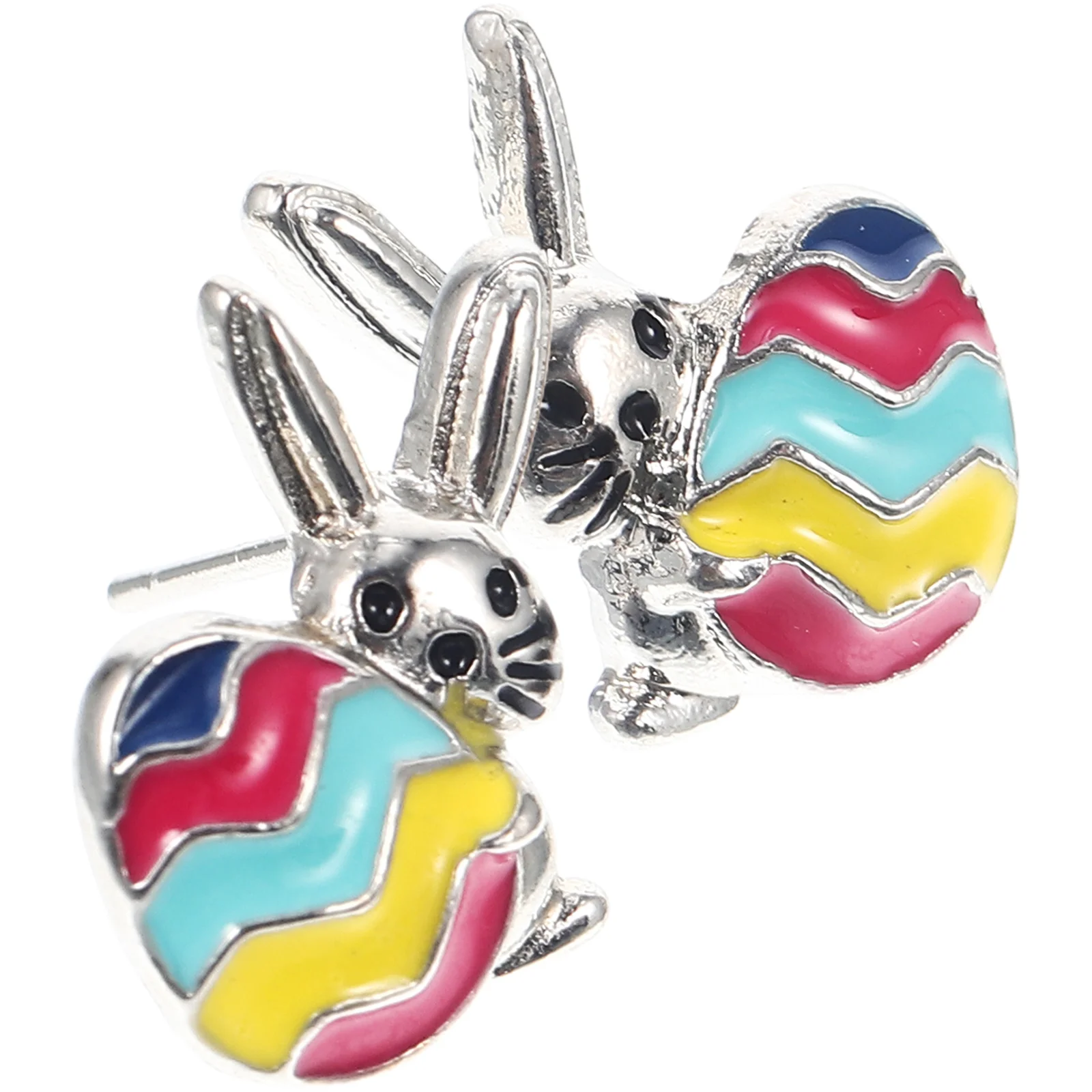Pendientes de conejo, huevo de conejito, recuerdo de fiesta de Pascua, regalo para Chica adolescente, medallón para mujer, genial