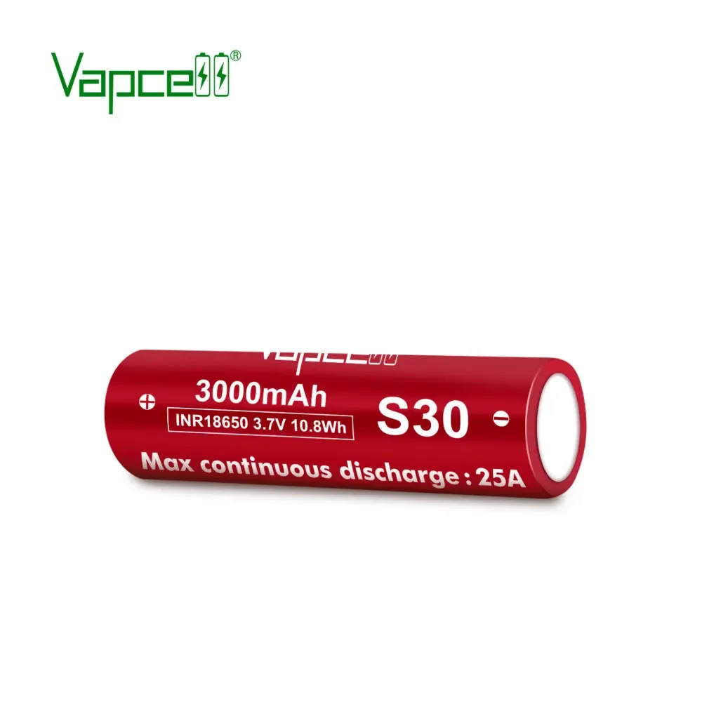 Original Vapcell S30 INR 18650 3000mah 25A 3.7V Lithium Battery For Flashlight Similar As 18650 VTC6A Beat 30q Hg2 vtc6 vtc5a