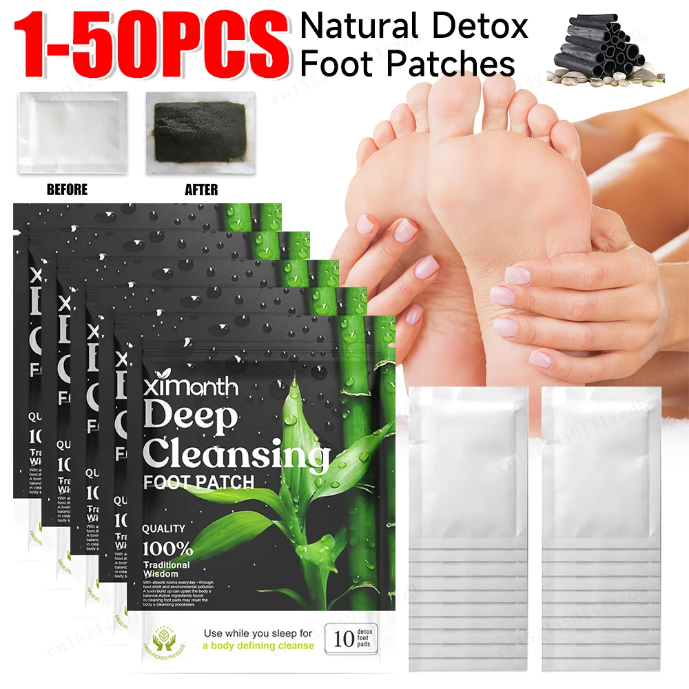 10-100PCS Detox Piede Patch Pads Pastiglie A Base di Erbe Naturali Assenzio Artemisia Argyi Piedi Tossine Del Corpo Pulizia Alleviare Lo Stress Aiutare Sl