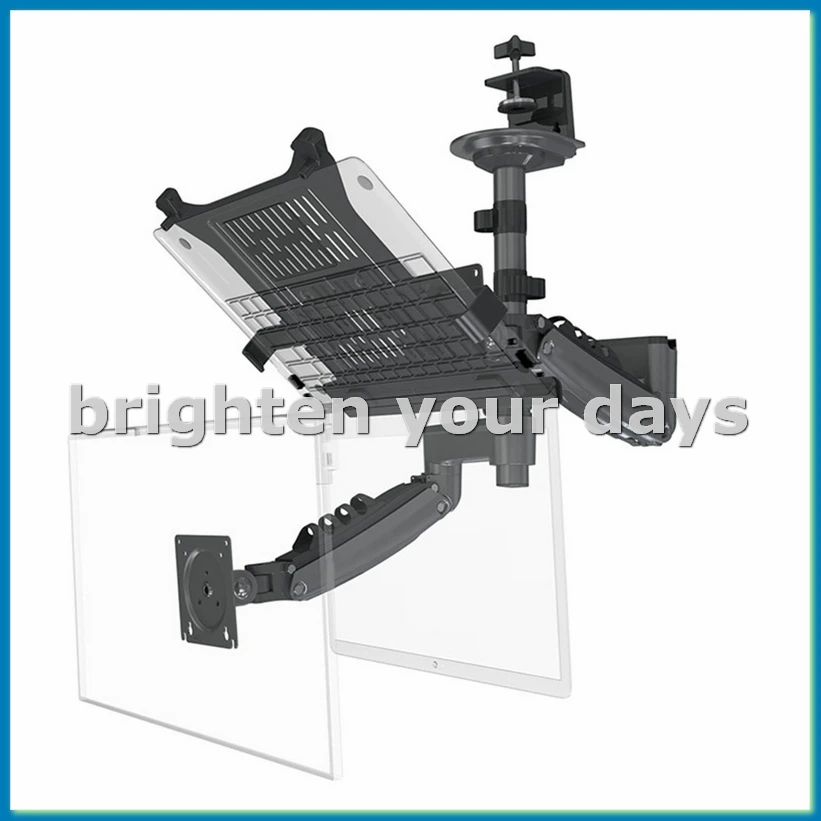 

Настольный двойной пружинный кронштейн для монитора, 17-27 дюймов, держатель для двойного монитора, крепление, подставка для дисплея с полным движением, загрузка 2-9 Kgs-A79U