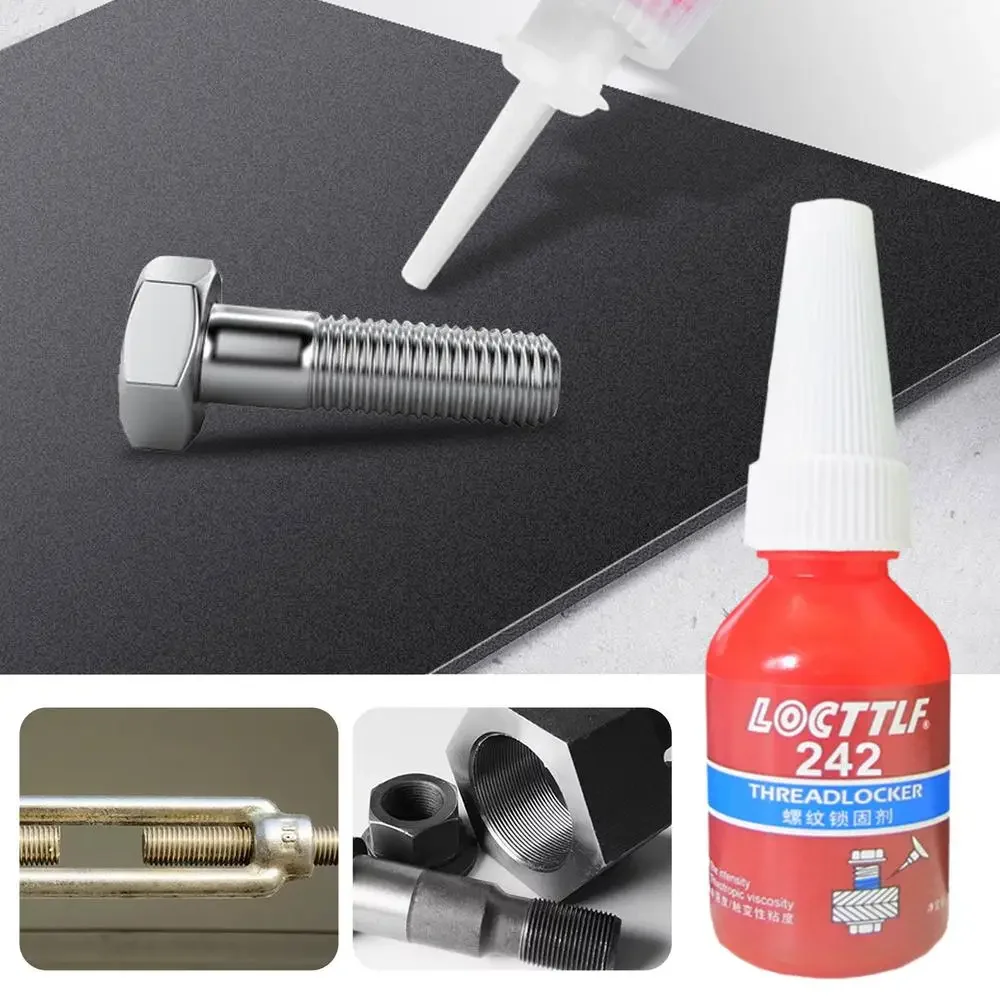 10ml Threadlocker Loctite 242 Screw Glue Thread Locking Agent Anaerobic Glue Anti-loose Screw Adhesive for Household Use