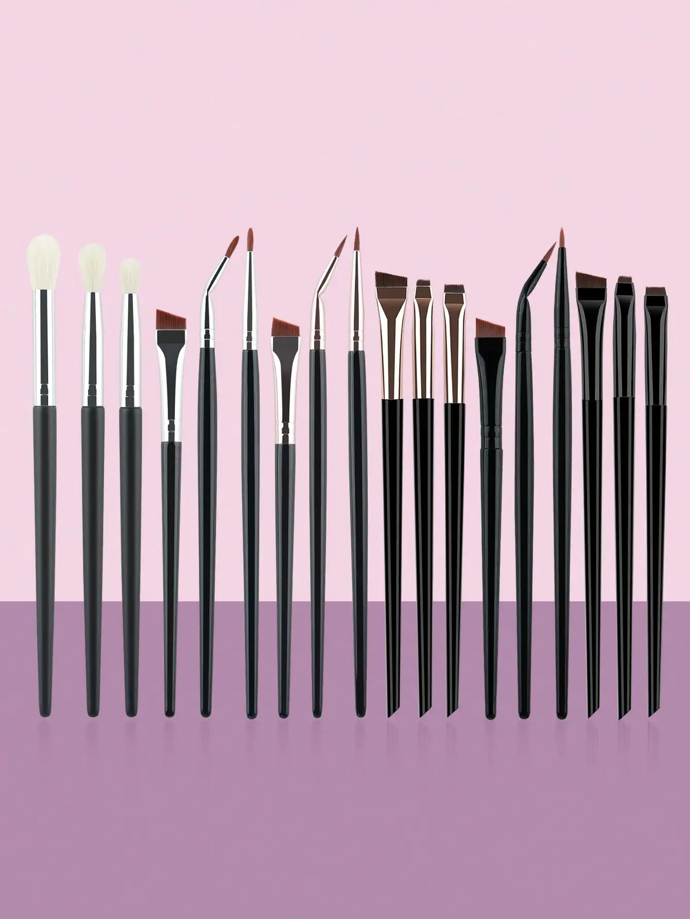 6-teiliges Mini-Augen-Make-up-Pinsel-Set, Eyeliner-Pinsel, Lidschatten-Pinsel, Puderpinsel, Creme- und Flüssig-Concealer-Pinsel