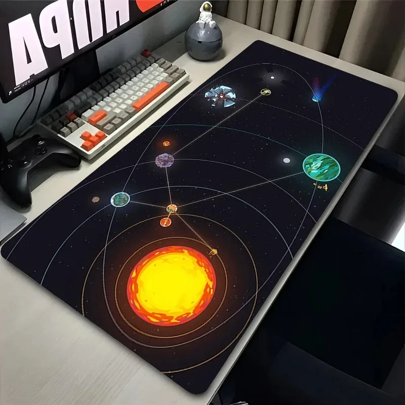 Large Mouse Pad Outer Wilds Laptop Gamer Desk Mat Rubber Extended Keyboard Rug Gaming Accessories PC Mousepad Oversize Table Pad