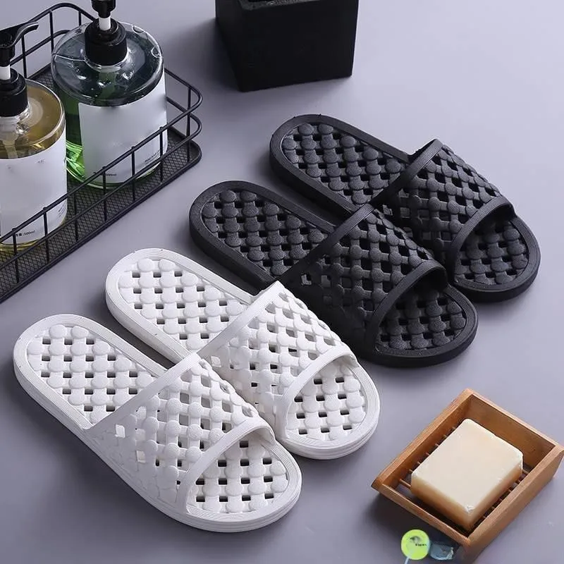 

Дышащие тапочки для ванной с перфорацией, парные сандалии для душа, нескользящие летние шлепанцы для женщин, домашние тапочки из ЭВА
