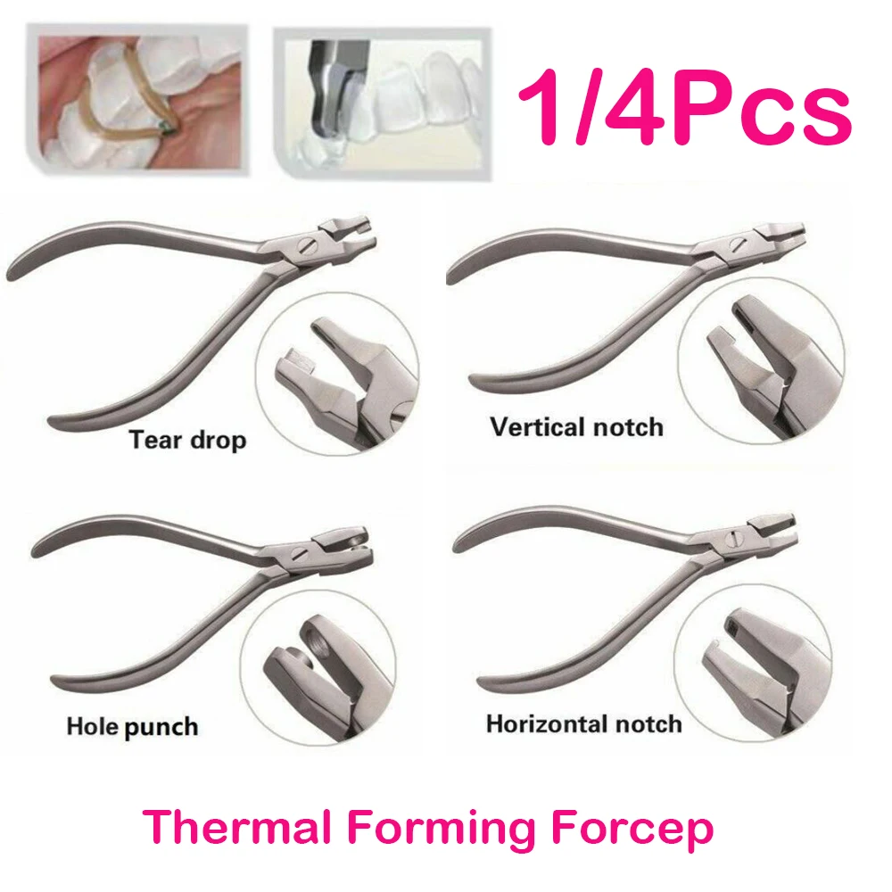 Dental Orthodontic Aligner Plier Punch Hole Thermal Forming Forcep Tear Drop Level Vertical Invisable Retainer