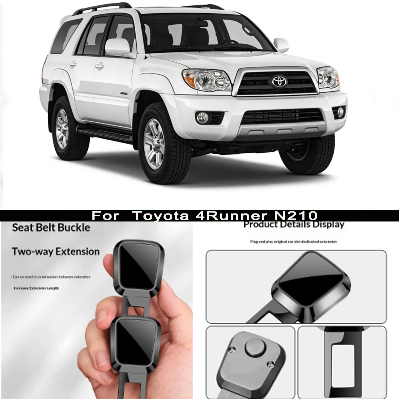 Para Toyota 4Runner N21: Extensor de clip para cinturón de seguridad, bloqueo de cinturón de seguridad, enchufe de hebilla, inserto grueso, extensor de enchufe, hebilla de seguridad