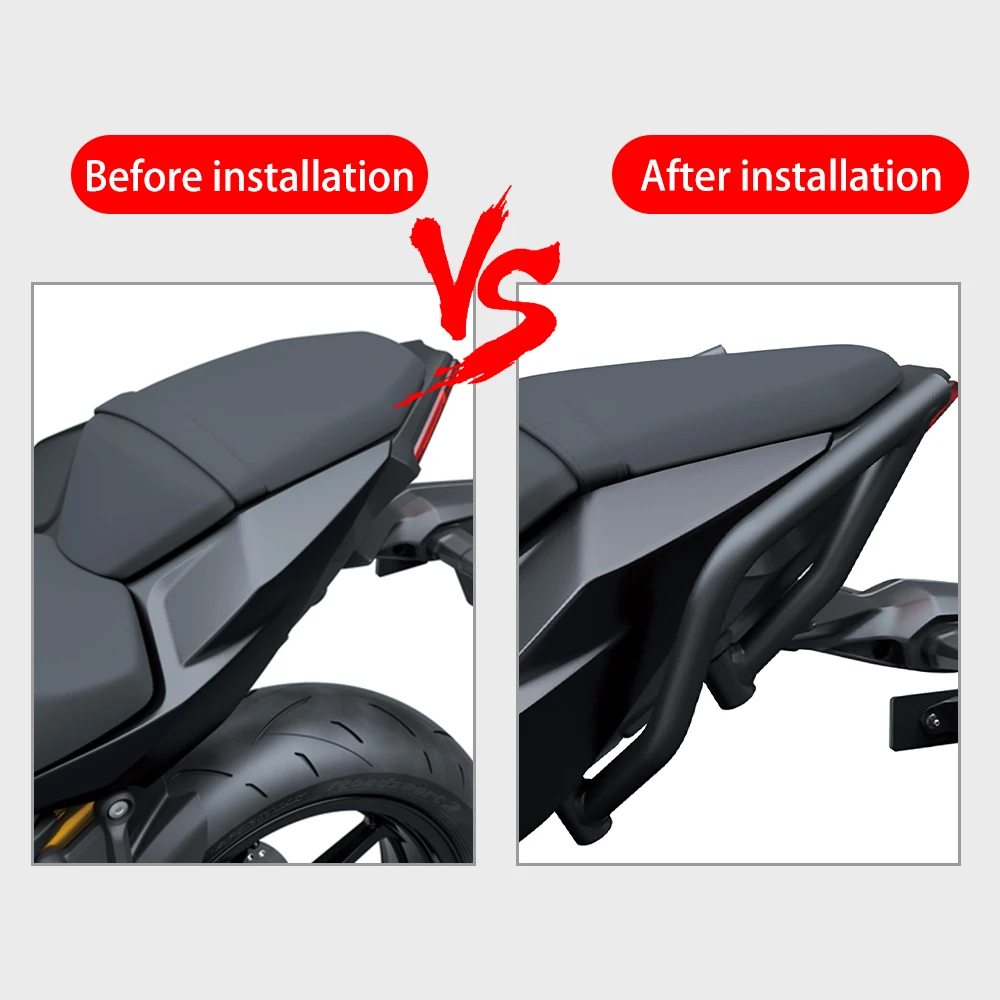 FOR KAWASAKI Z650 S Z650S Z 650S 2026 Motorcycle Tail Armrest Passenger Grab Bar Rear Seat Handrail Rear Grab Handle Grab Rail