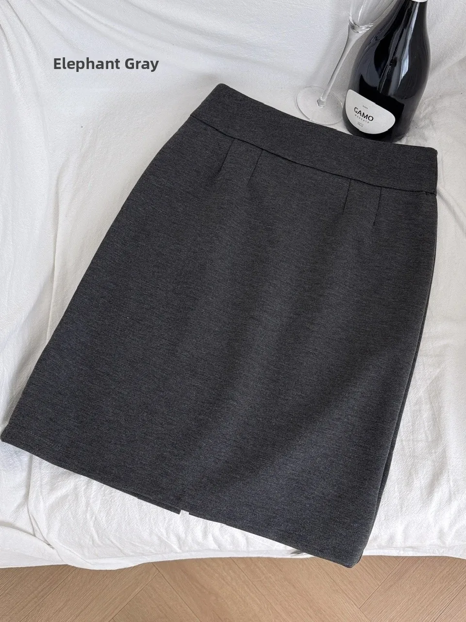 

ay High Waist Suit Sle Skirt Women's High Waist Fitting Elastic ort A-Line Split Skirts Casual Summer 2025