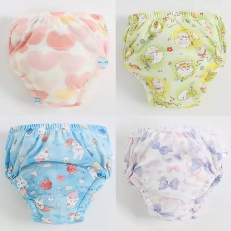 4PCS Baby Waterproof Diapers Pee Shorts Underwears Reusable Soft Ecological Cotton Toddler Potty Training Pants For Boys Girls - Image 19