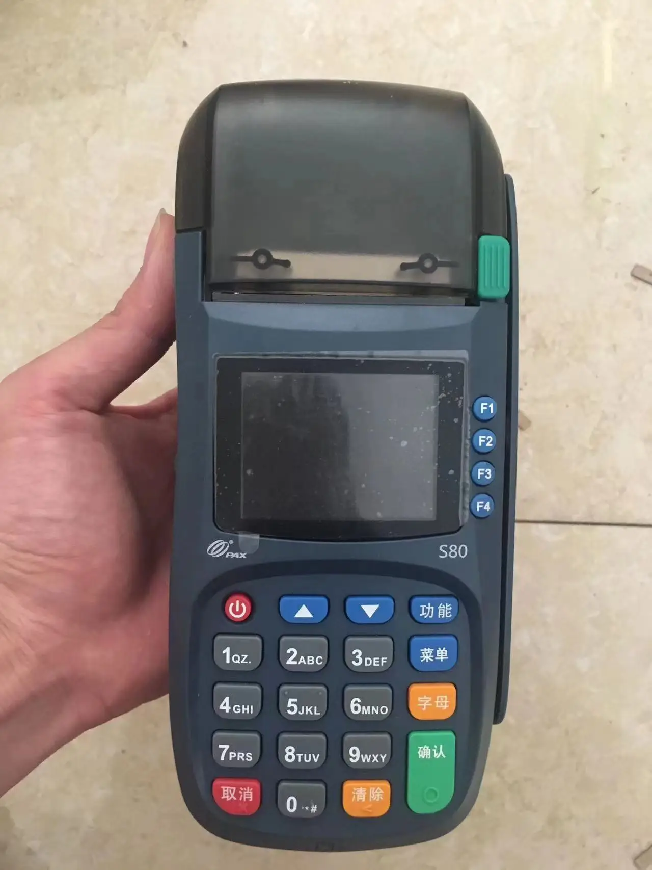 USED  S80 Pos Machines  GPRS/LAN version Credit Card Payment system Pos terminal