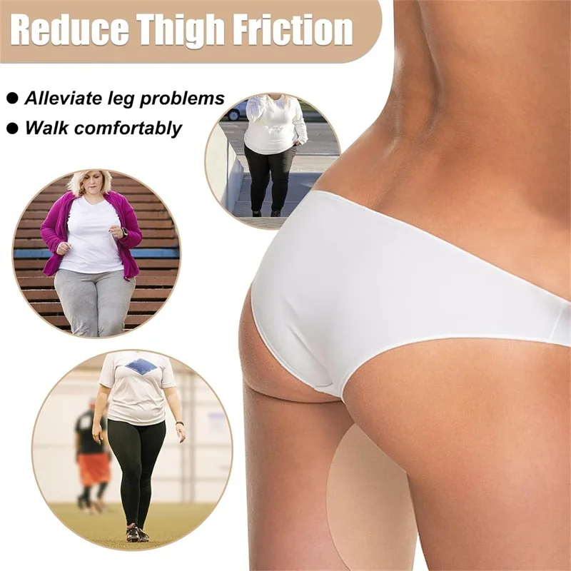 Fita adesiva antidesgaste invisível da coxa interna para mulheres, spandex, corpo invisível, patches anti-fricção, leggings de palmilha, bandagem