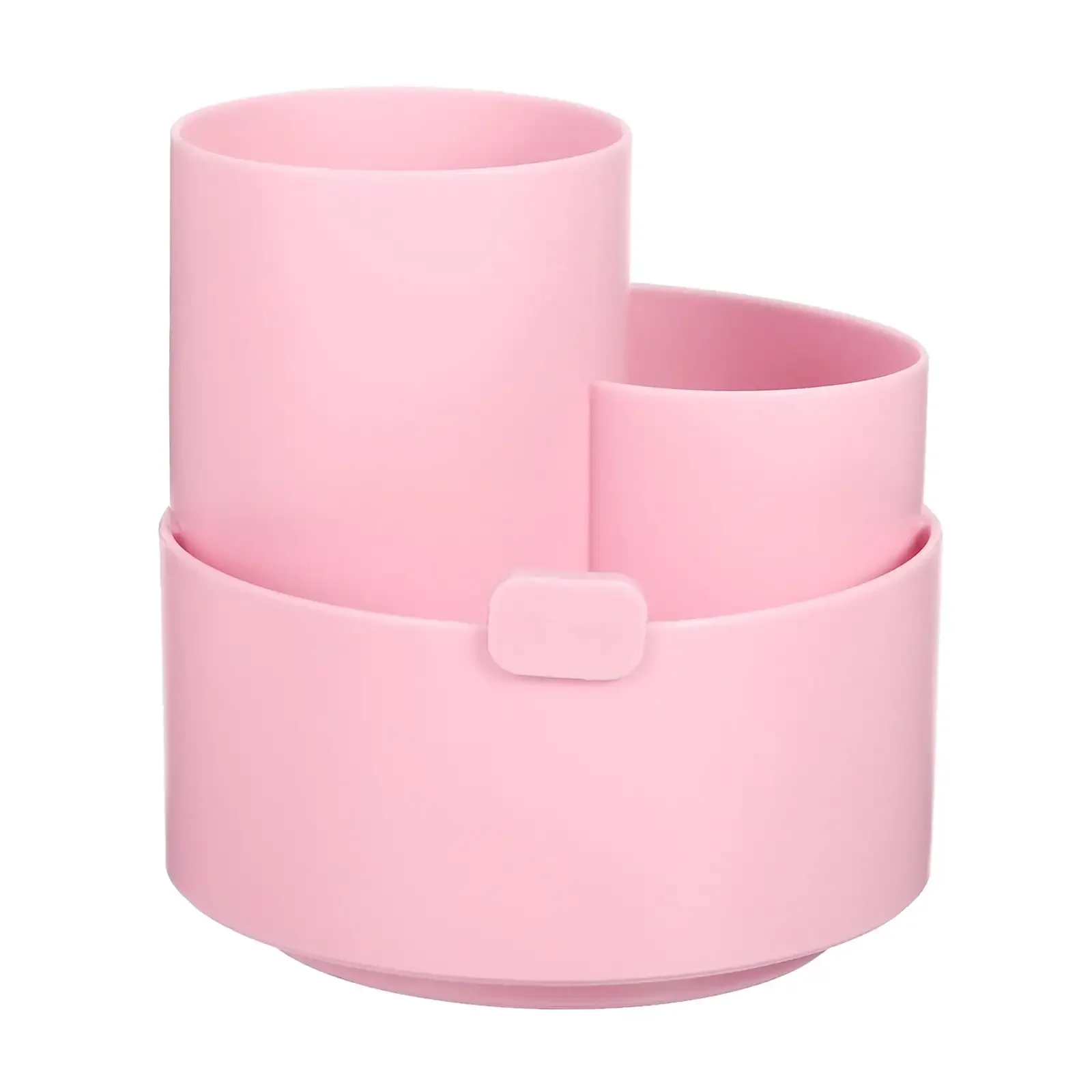 

Holder 3 Slots Makeup Brush Desktop Organizer Pink