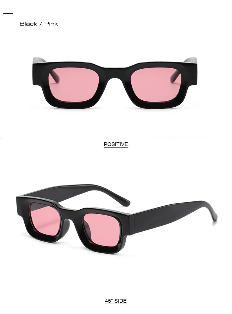 SHAUNA Vintage kleine quadratische polarisierte Sonnenbrille, modische Anti-Blaulicht-Brillengestelle – Detail 14