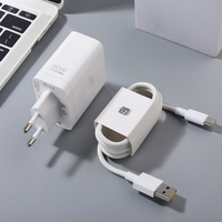 Realme 80W SuperVOOC EU Charger Fast Charging Power Adapter 1/1.5/2M USB C Cable For Realme 13 12 Pro+ GT Neo 3T Find X7 X8 Pro