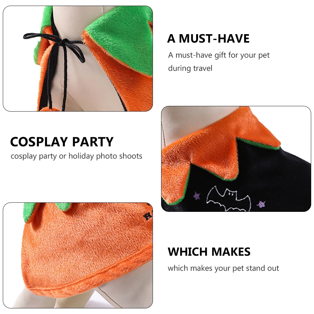 

Dog Cloak Pet Decoration Cosplay Cape Has Party Short Halloween Child