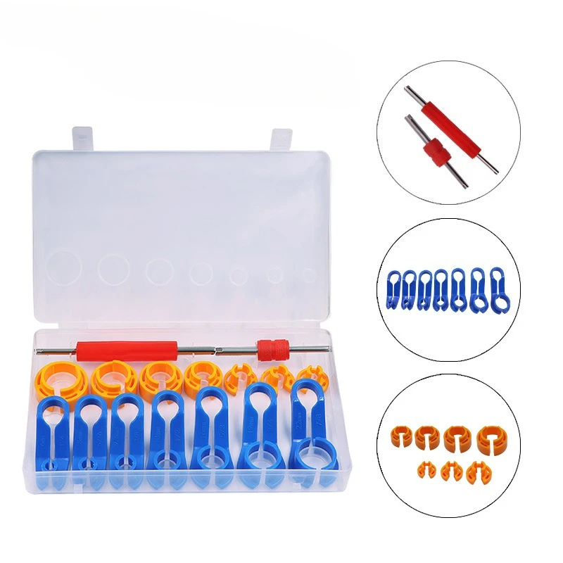 

16 шт., набор инструментов для снятия линии топливопровода переменного тока, набор инструментов для быстрого отключения линии масляного радиатора трансмиссии, инструменты для удаления топливопровода